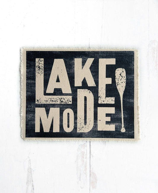 Perfect Day Print Co - Lake Mode Canvas Art Print, Coastal Beach Wall Decor 8x10