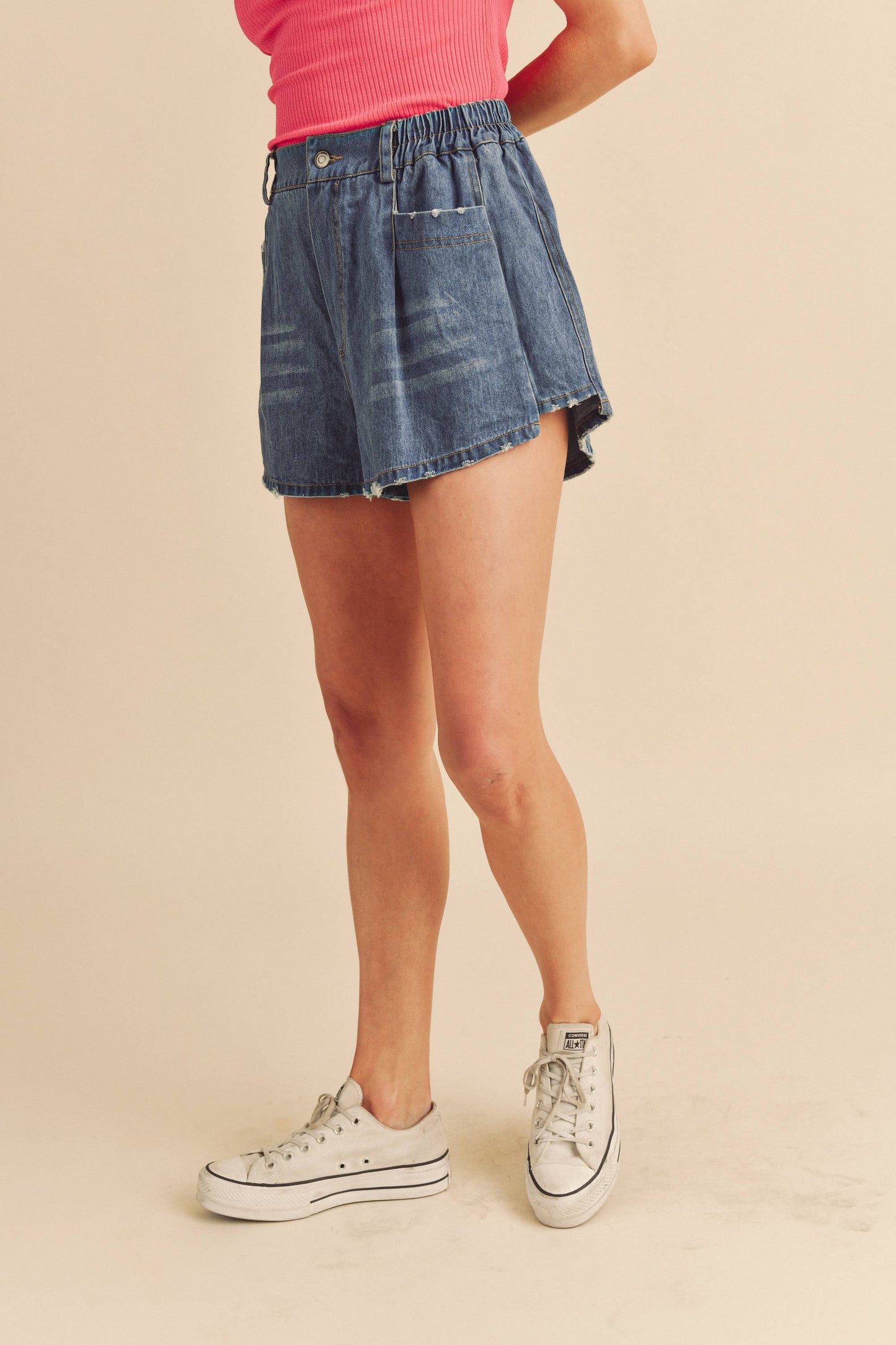 AEMI + CO - 754BK Niccola Denim Shorts