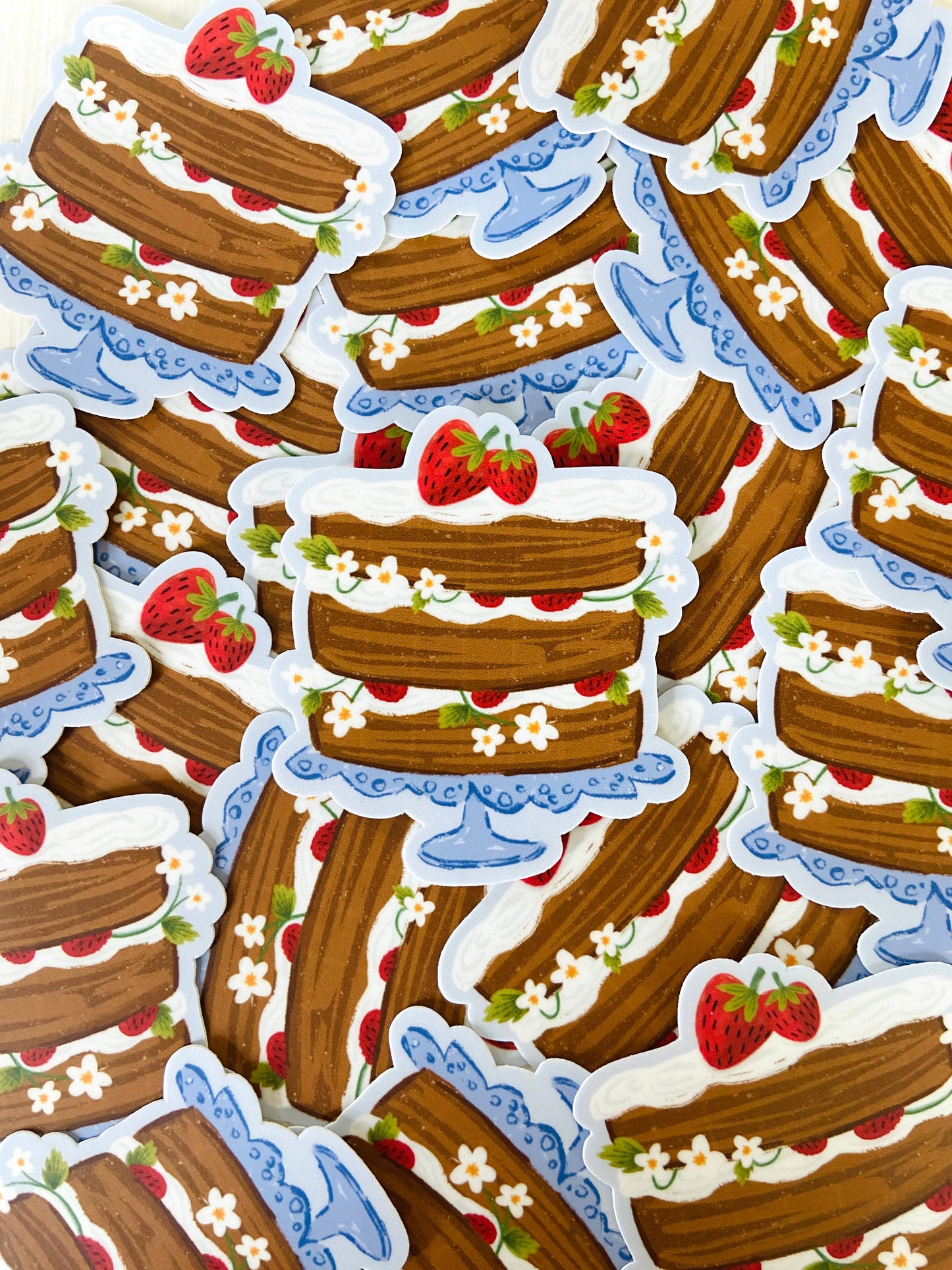 Makerie Day - Strawberry Cake Sticker
