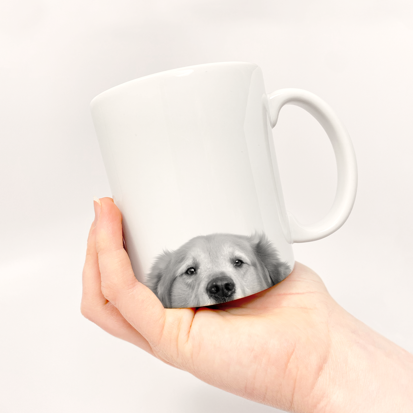 Perkie Prints - Peeking Golden Retriever 2 Mug
