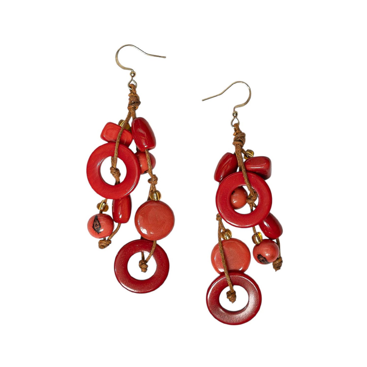 Organic Tagua Jewelry - Cyrus Earrings