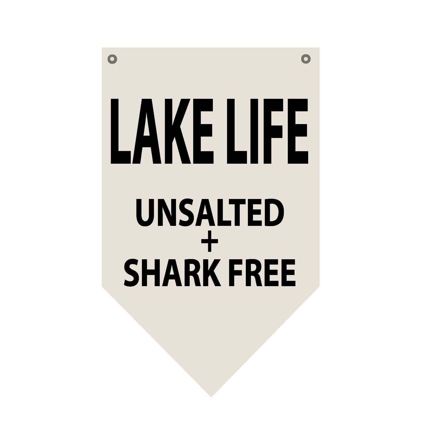 Red Barn Canvas - Lake Life Unsalted & Shark Free Banner