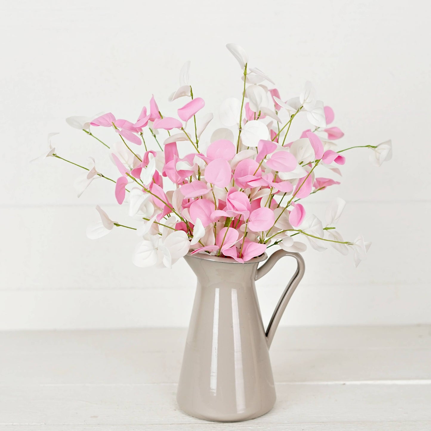 Holiday Depot Inc. - 35545- 16in Bush-Pink White Silver Dollars with Twigs