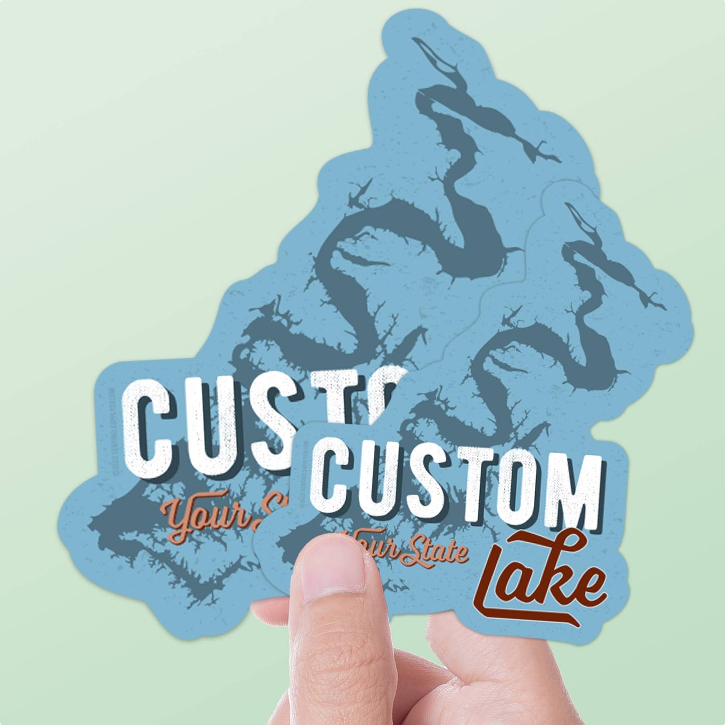 Sentinel Supply - Custom Lake Stickers - Request a Lake on Name Drop Decals