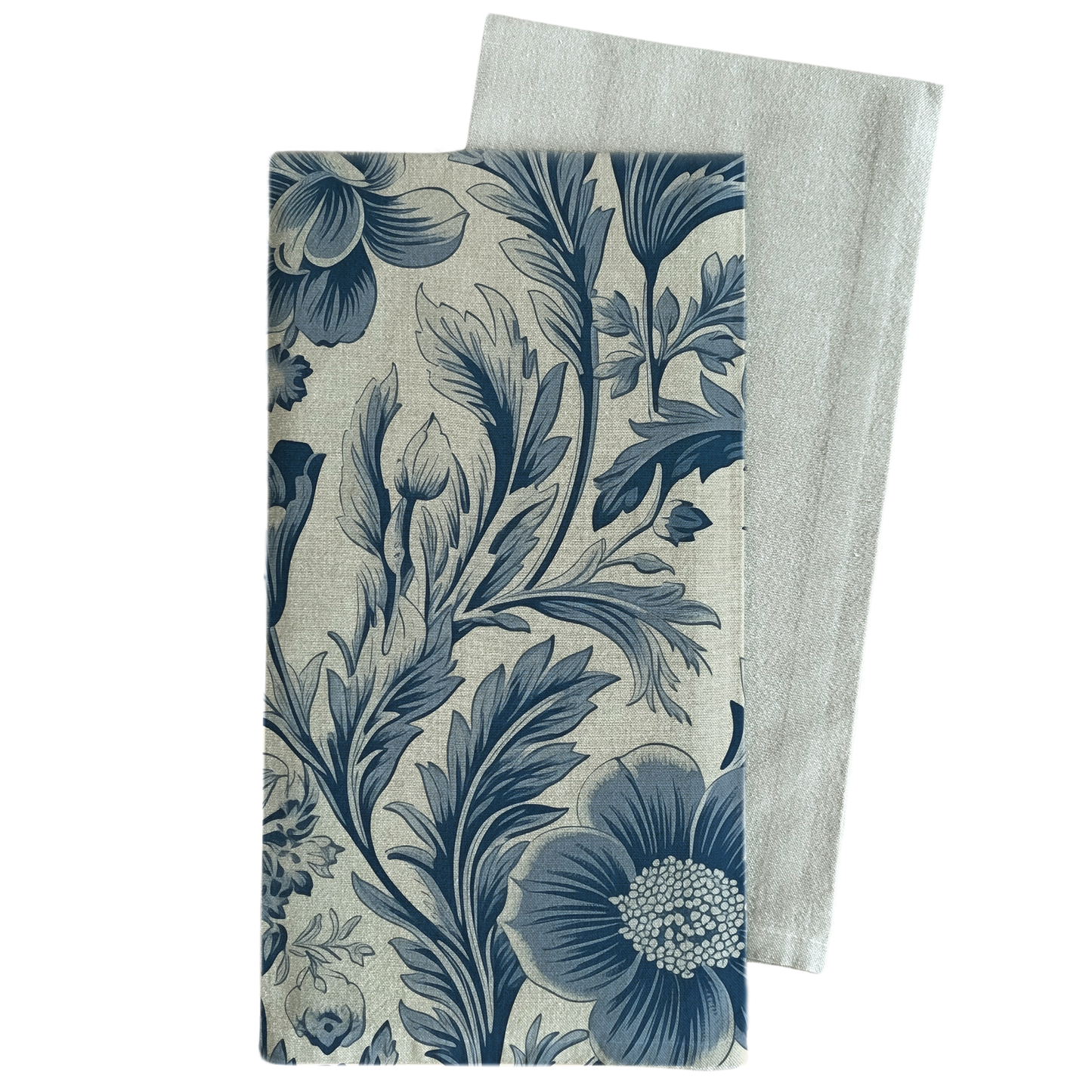 Porter Lane Home - Blue Floral Wallpaper Tea Towel