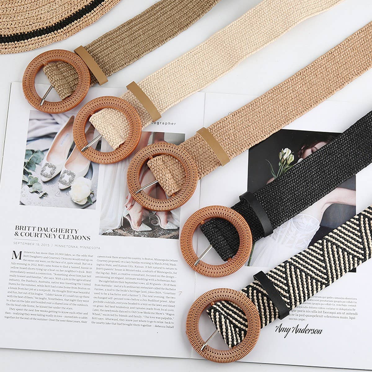 NINEXIS - CWABE0544_VINTAGE BRAIDED ROUND BUCKLE BELTS