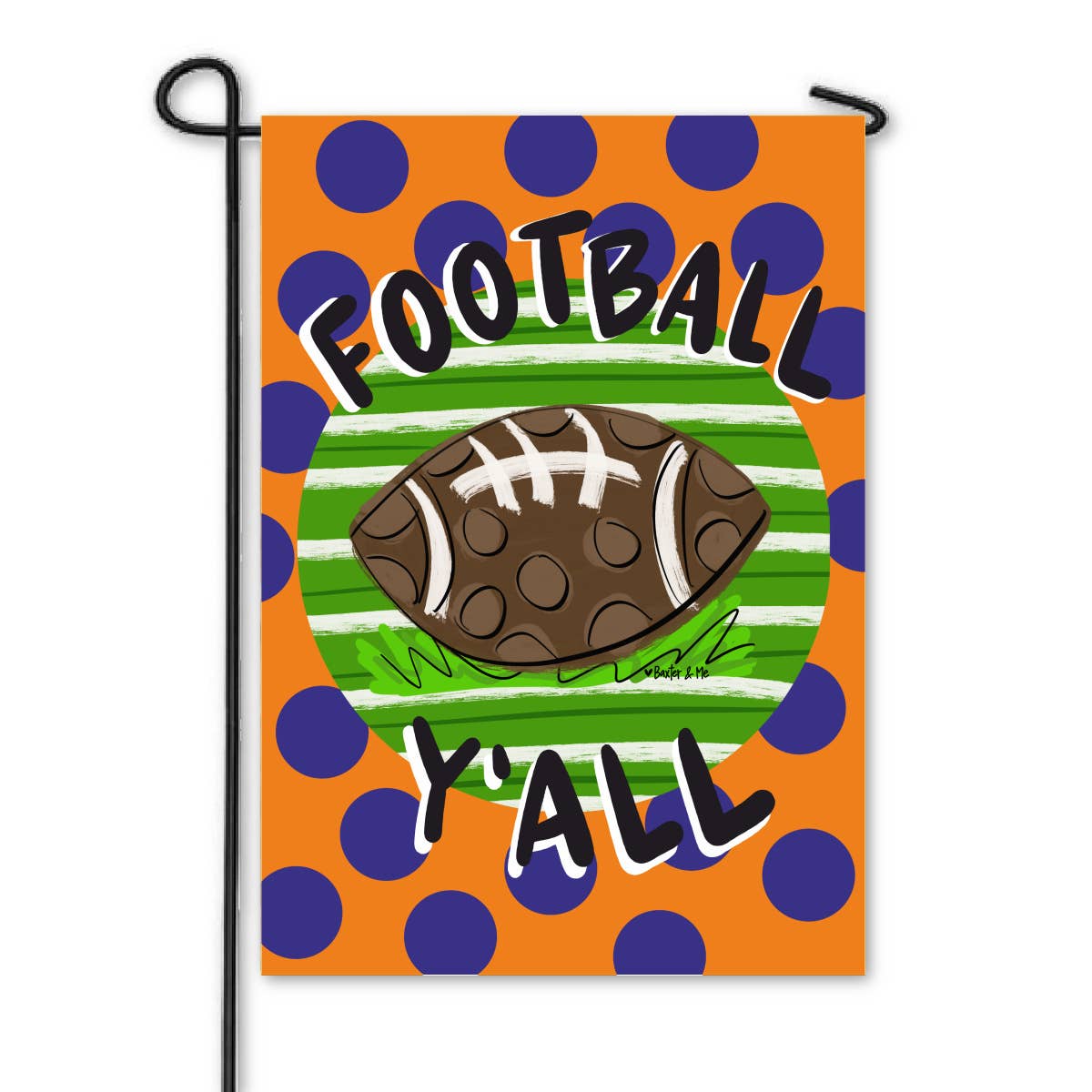 Baxter & Me - Football Team Colors Garden Flag