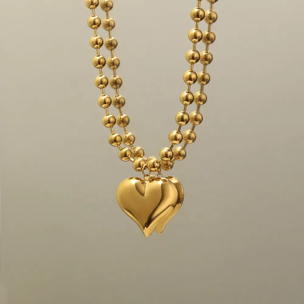 Deep South Originals, LLC - Beaded Heart Necklace ~ Deep South Originals
