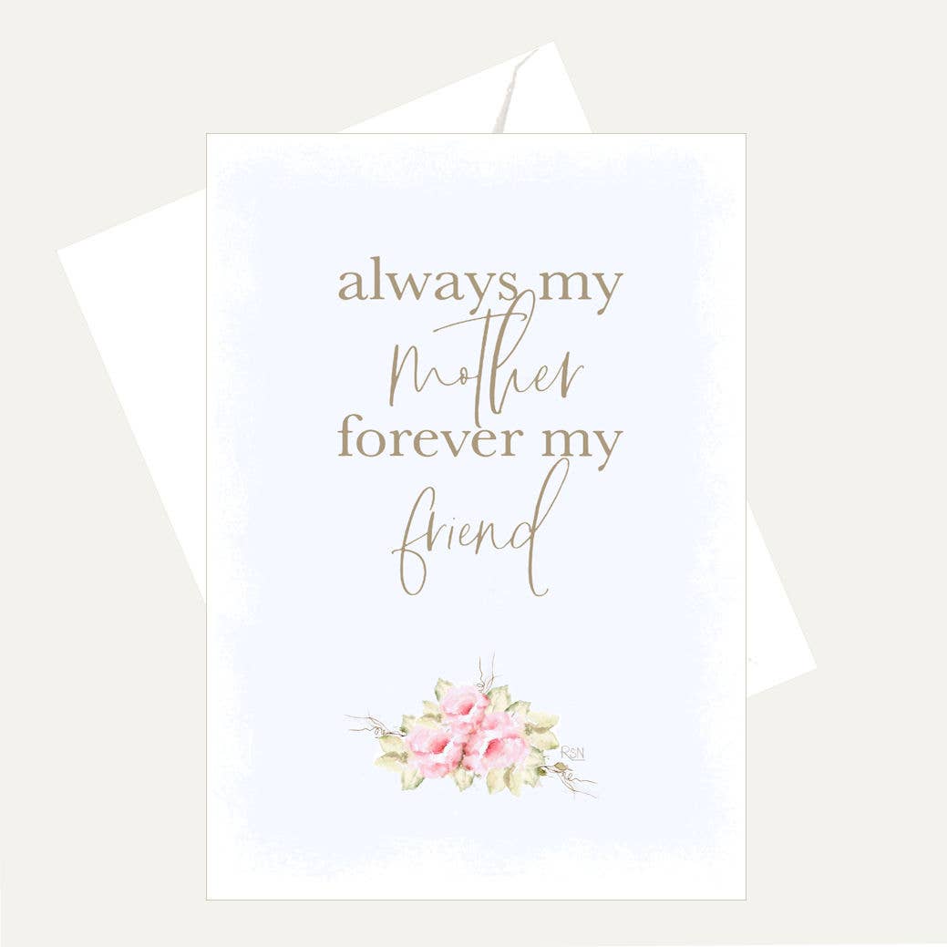 Bellflower Girl - Always My Mother Forever My Friend - Love & Friendship Card