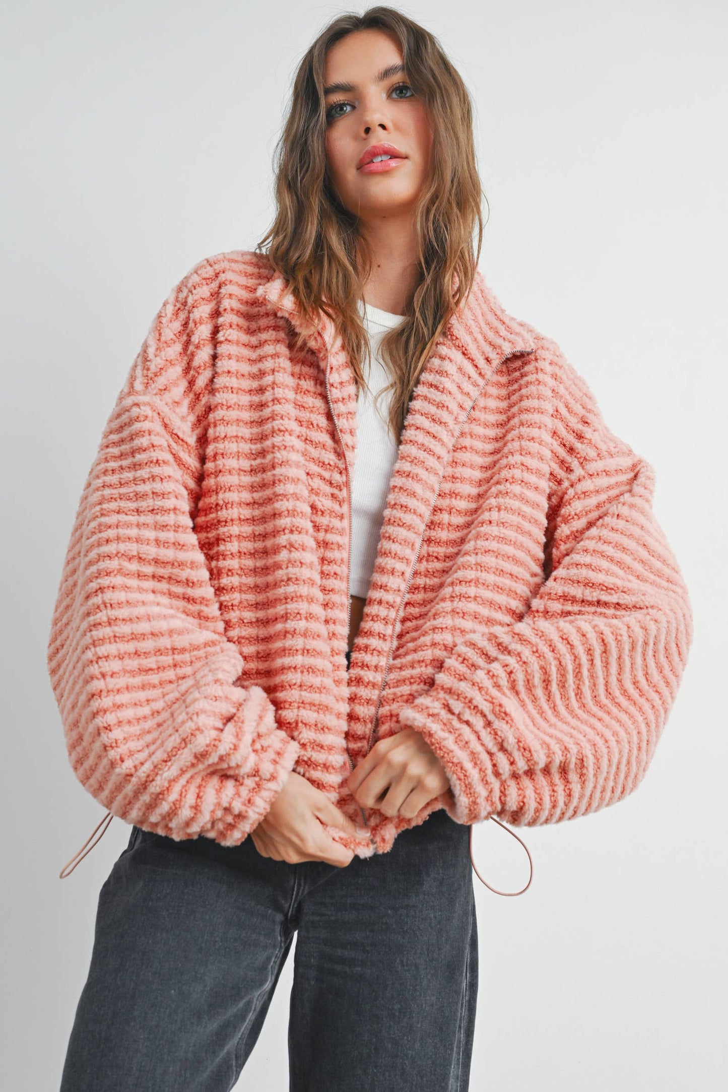 BUTTERMELON - Fall Collared Puffer Jacket - BMJ7497