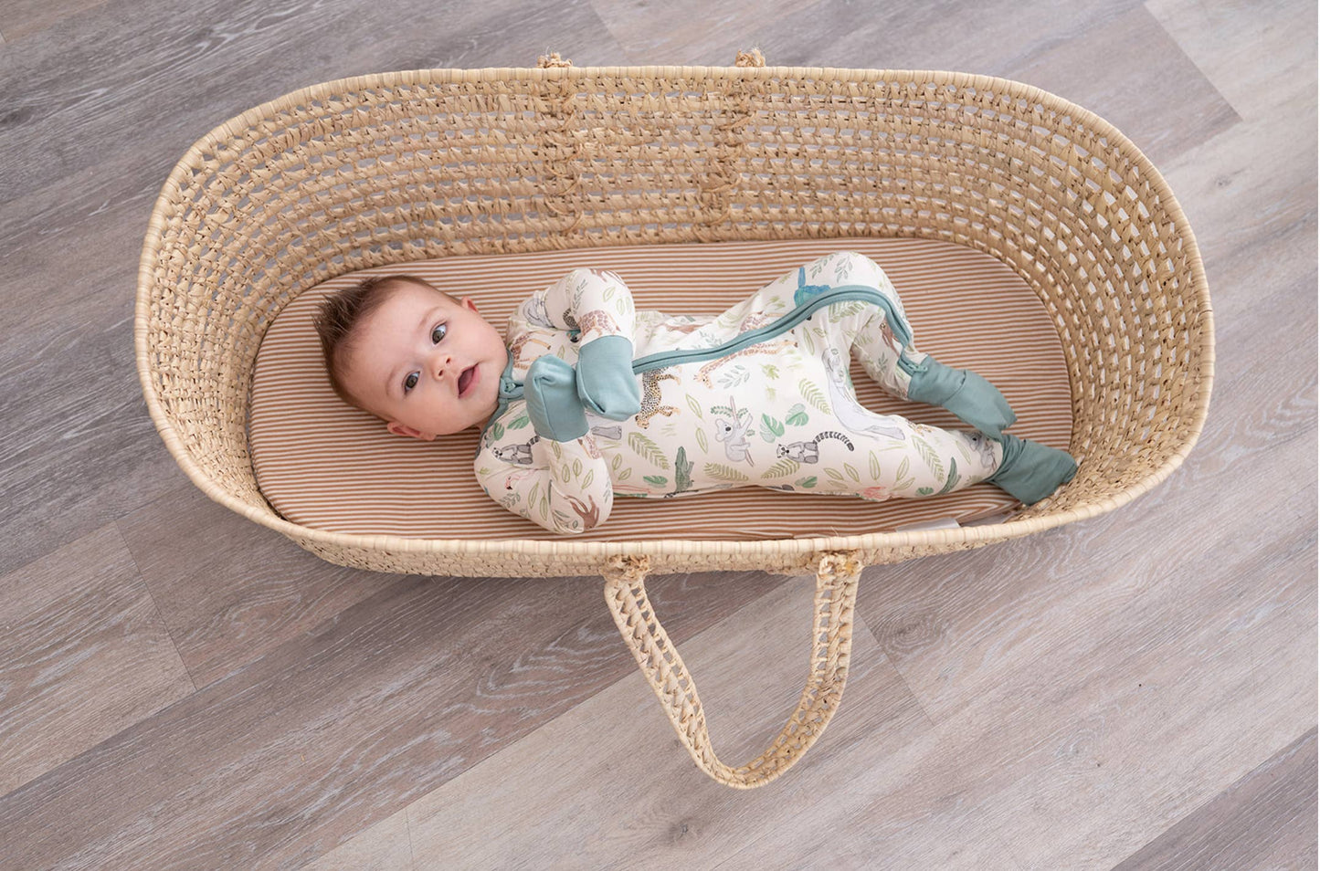 SOL Baby Clothing & Accessories - Zoo Bamboo Zipper Romper