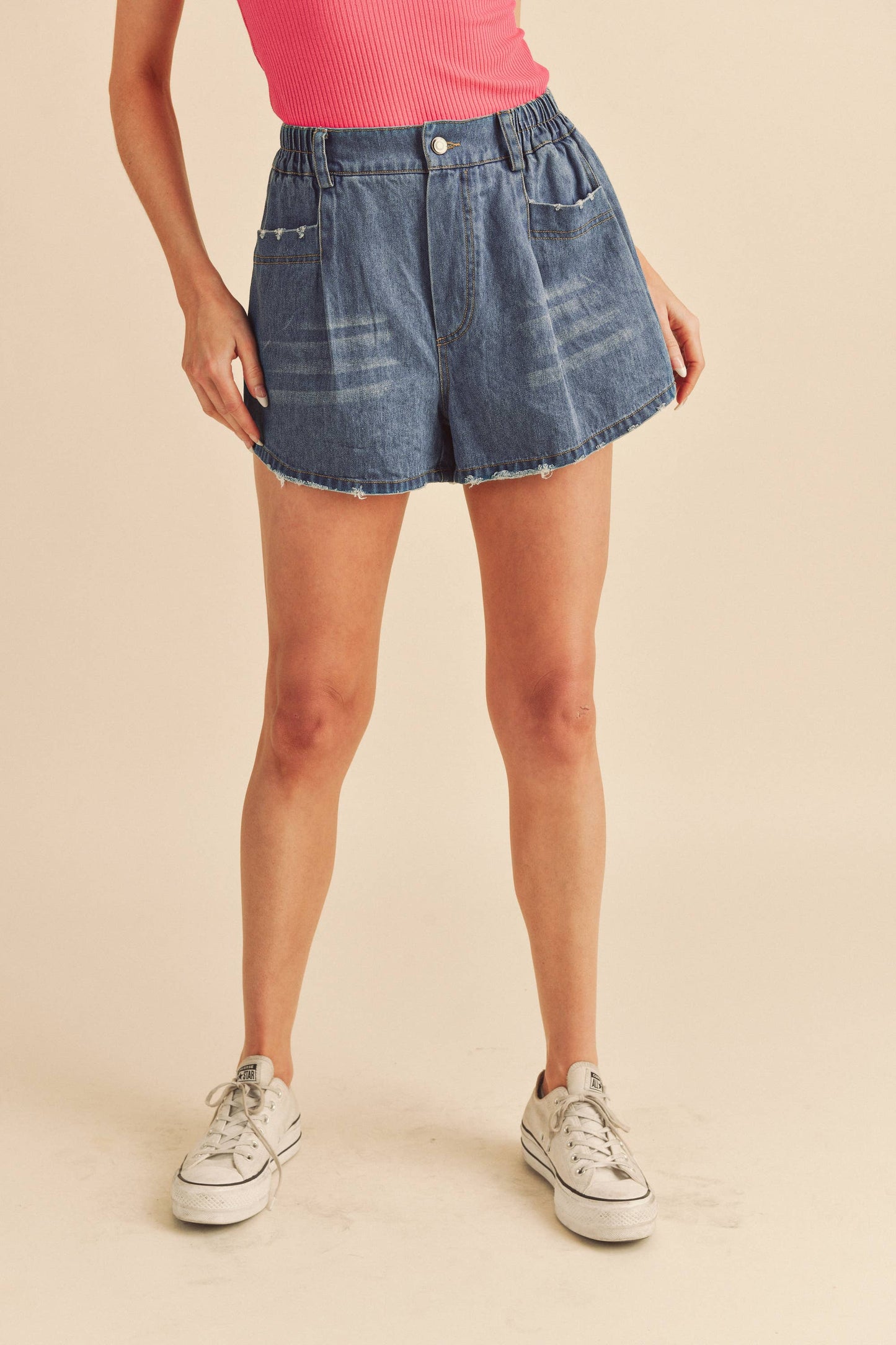 AEMI + CO - 754BK Niccola Denim Shorts