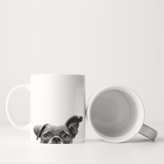 Perkie Prints - Peeking Boxer Mug