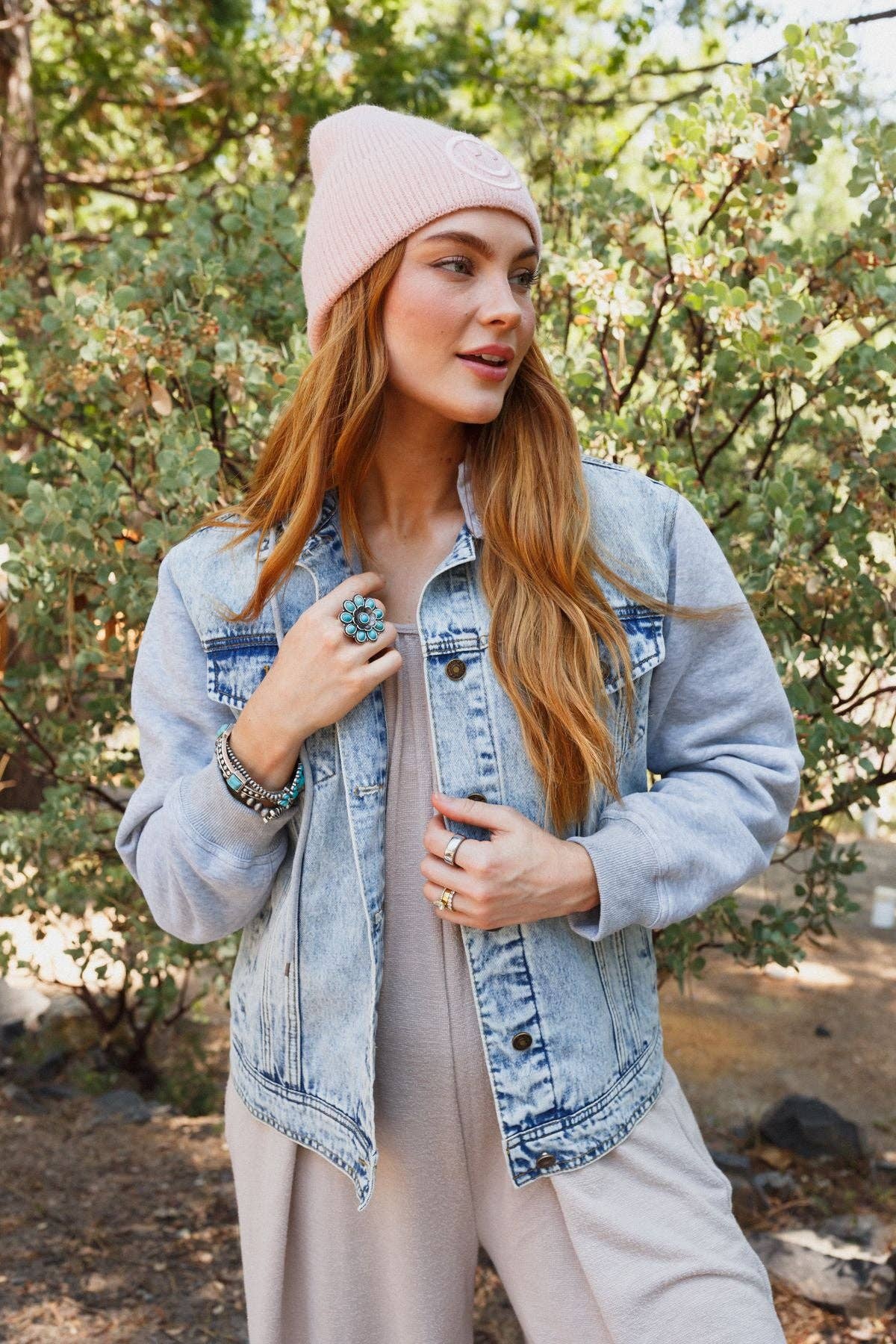 Three Bird Nest - My Boyfriends Denim Jacket - Blue Light Wash