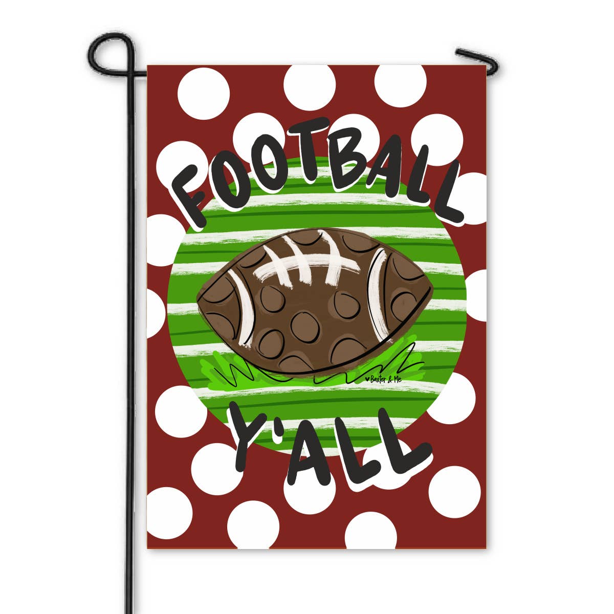 Baxter & Me - Football Team Colors Garden Flag