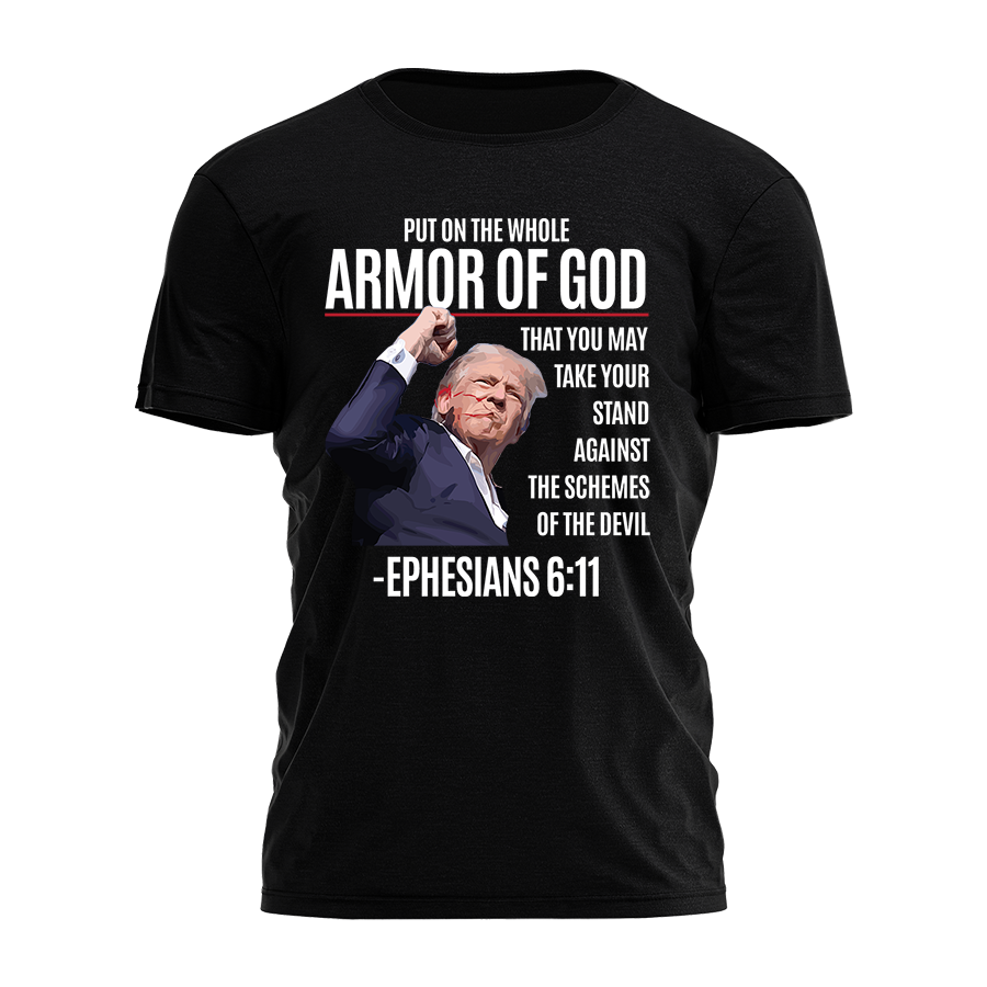 I Love My Freedom - Trump Fist - Ephesians 6:11 Tee - 2796