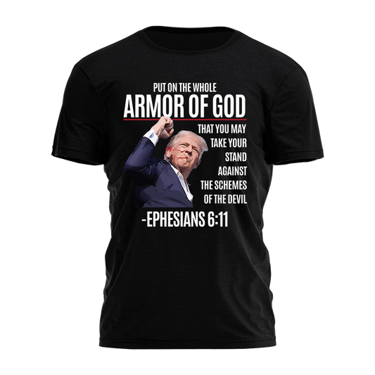 I Love My Freedom - Trump Fist - Ephesians 6:11 Tee - 2796