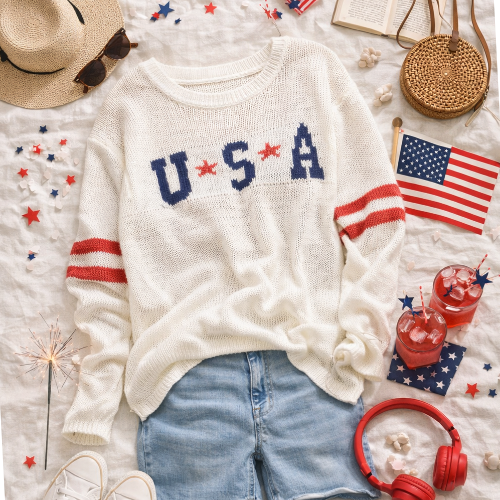 Winslow Collection - AMERICAN PRIDE GRAPHIC SWEATER