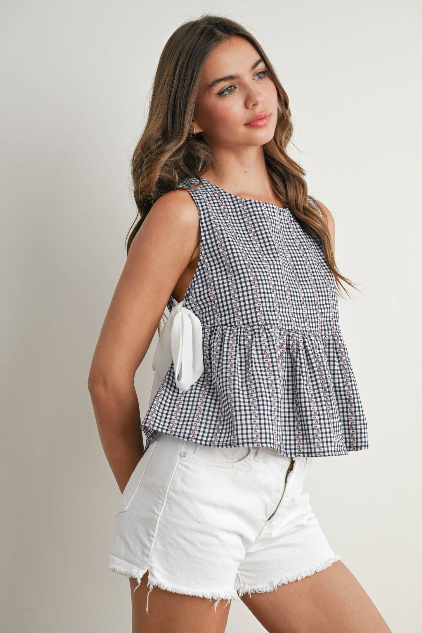 BUTTERMELON - Sky Meadow Peplum Top - BMT7750