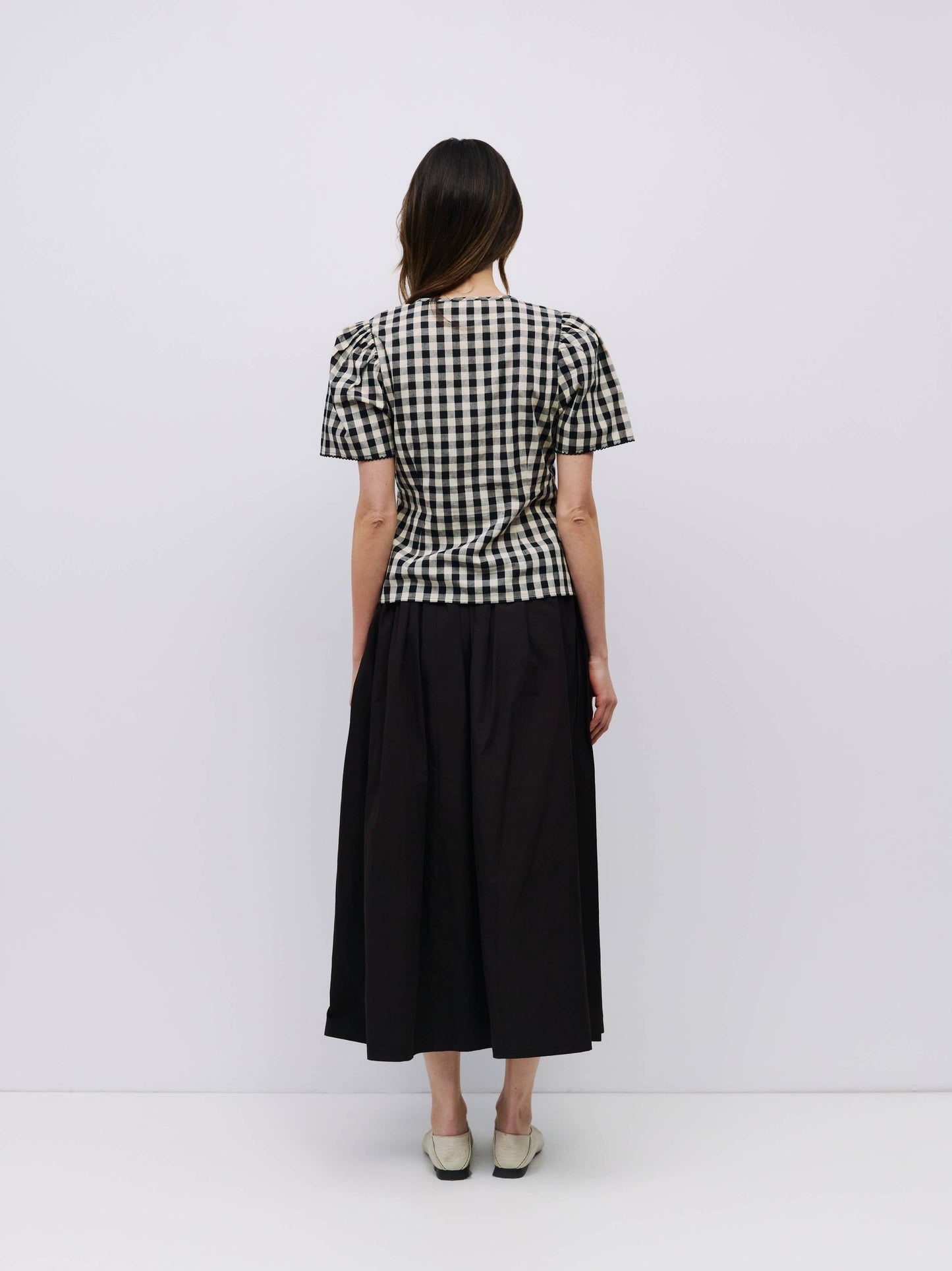 MOD REF - The Bridget Top | Gingham Tie Front Blouse