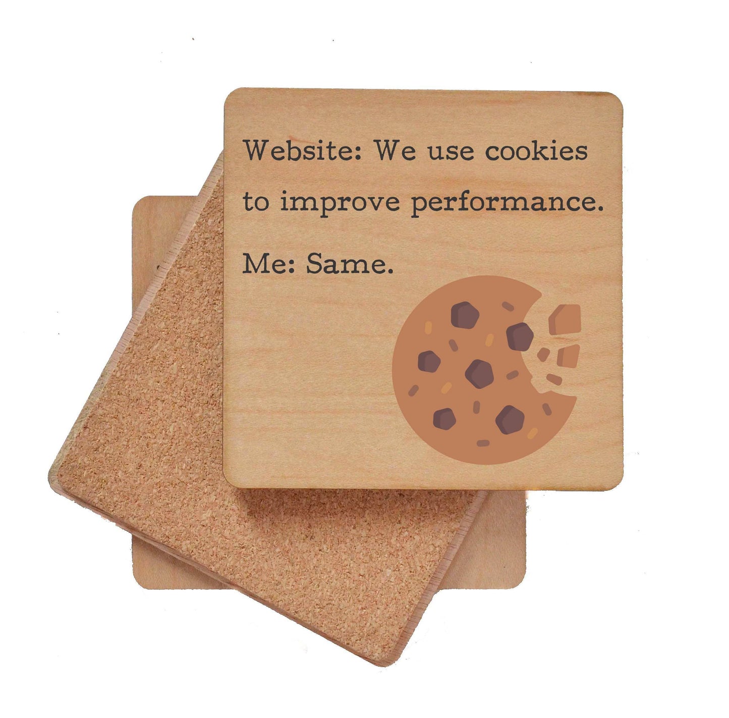 Driftless Studios - We Use Cookies Funny It Gift Drink Coasters - Coasters Gift