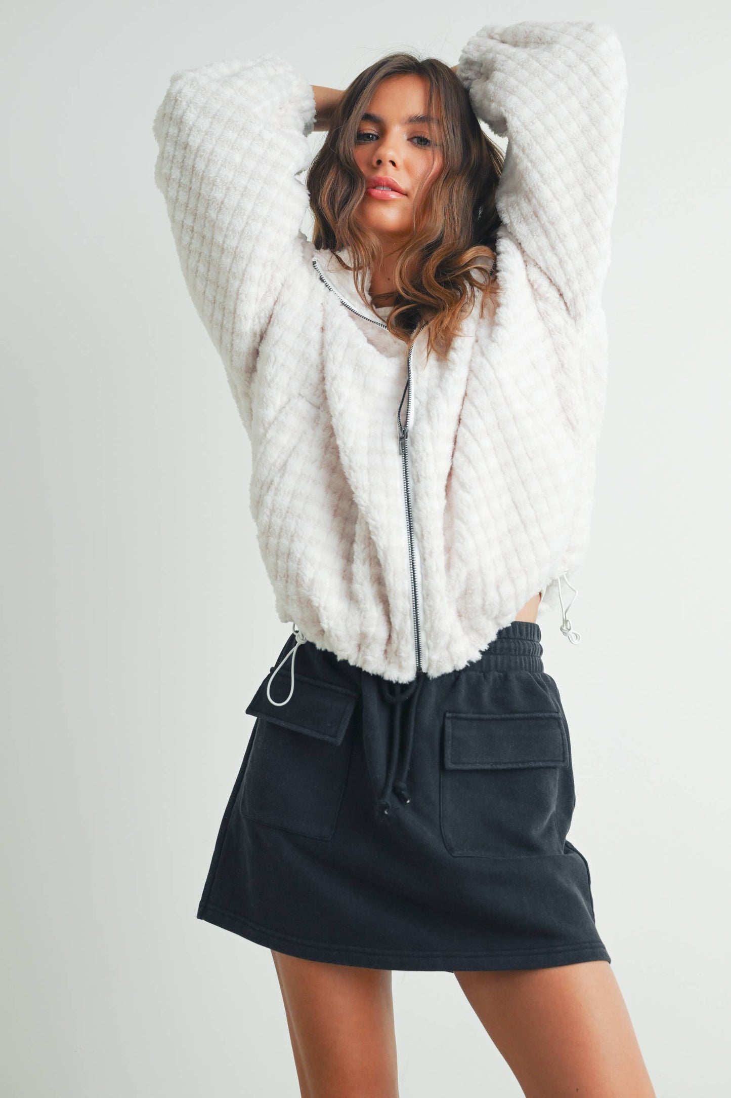 BUTTERMELON - Fall Collared Puffer Jacket - BMJ7497