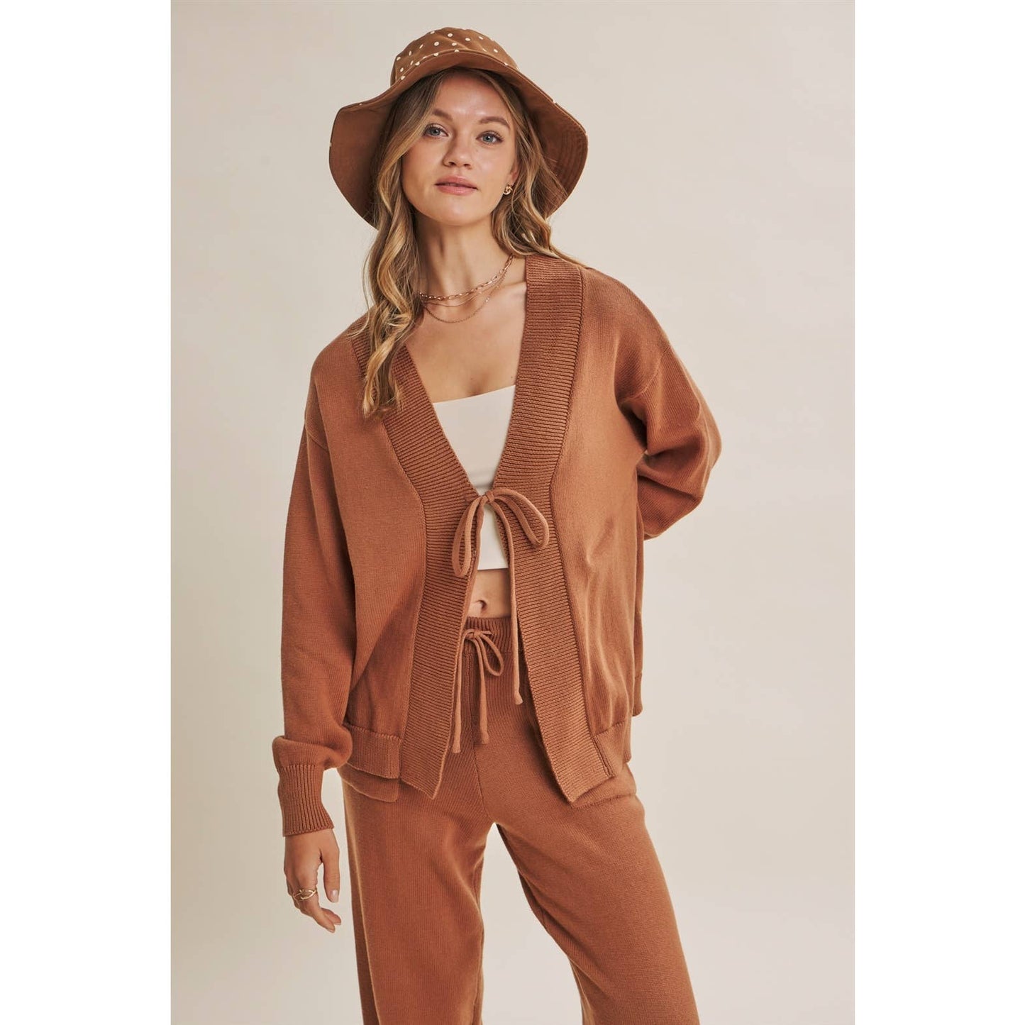in february - SLOW GETAWAY SOFT COTTON VERSATILE SLOUCHY SWEATER CARDIGAN