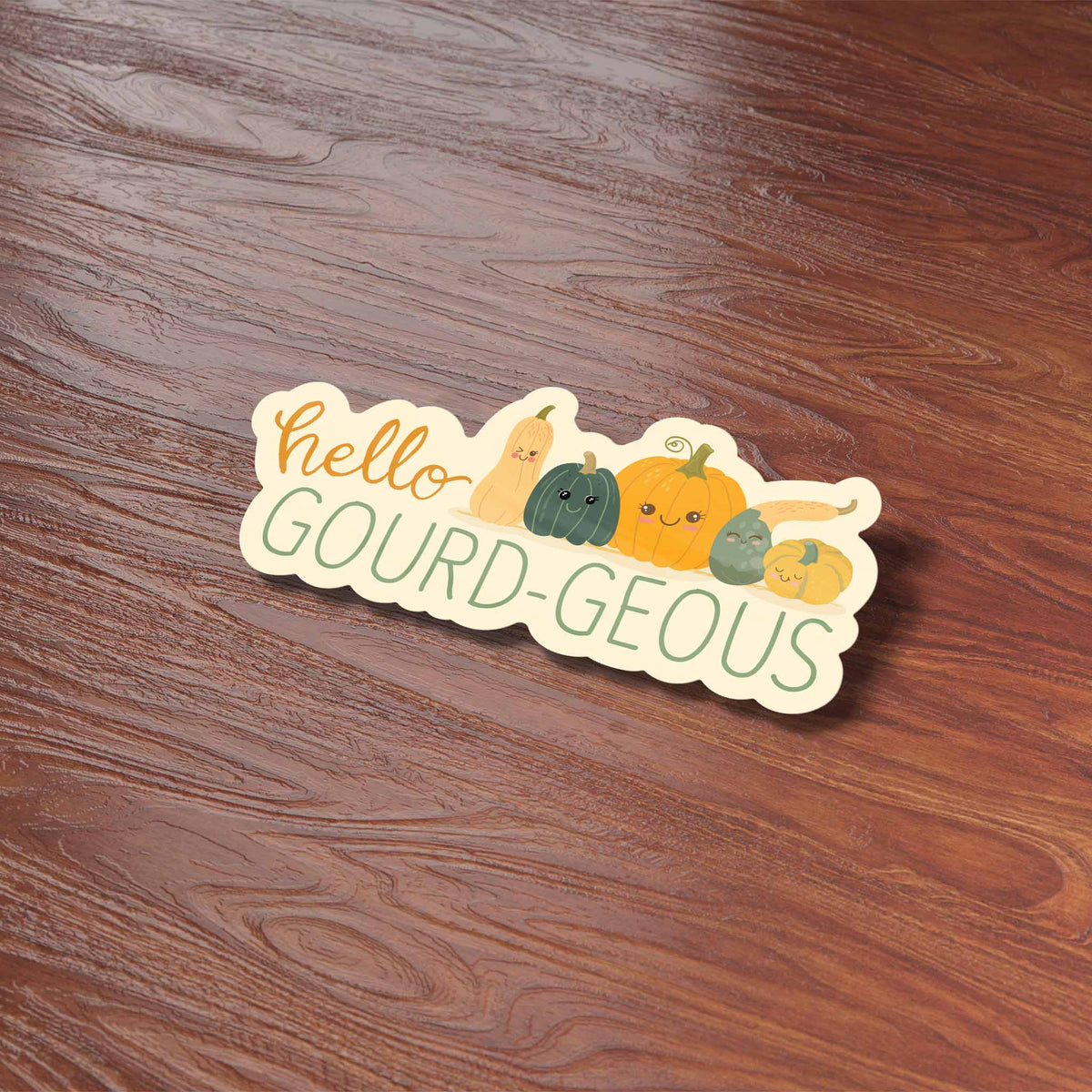 Sentinel Supply - Hello Gourd-geous Pumpkin Sticker - Cute Fall Gift