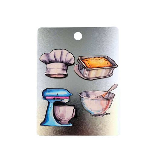 Driftless Studios - Baking Themed Wood Magnet Sets - Gift For Mom