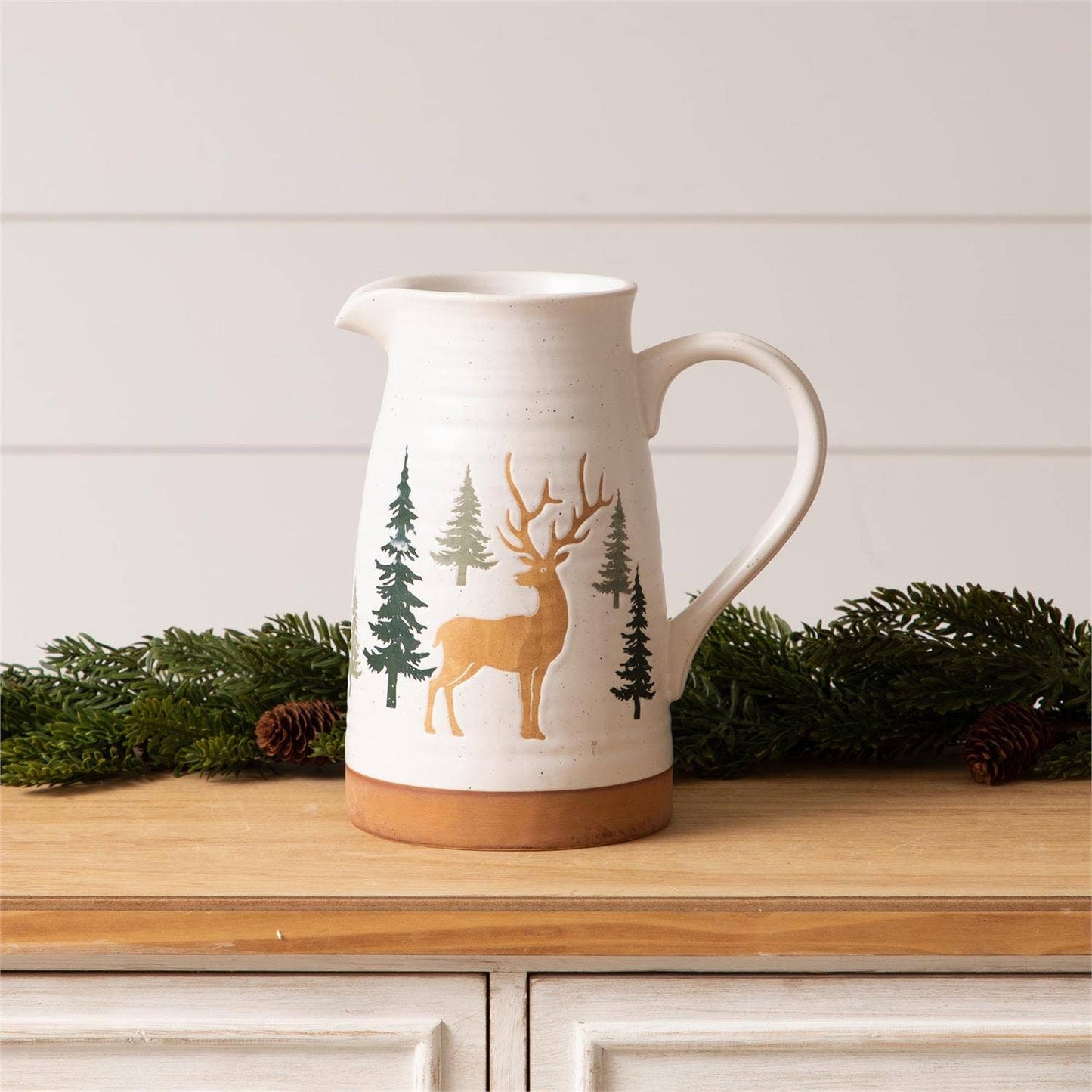Audrey's Home & Gift - Pitcher - Deer and Trees (PC)