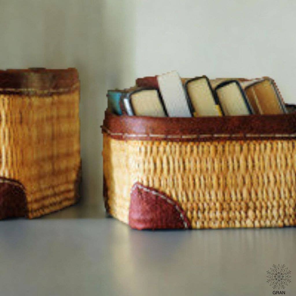 Gran Wholesale - Handwoven Water Reed Storage Baskets - Set of Three