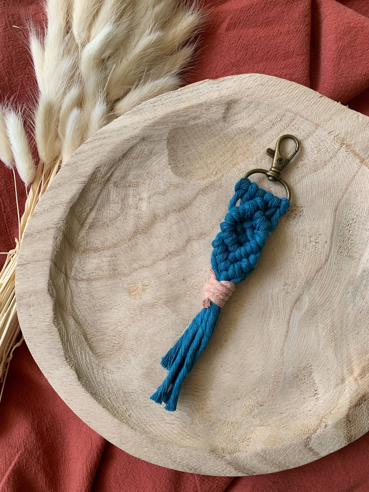 Offhand Fibers - Color Pop Macrame Keychain | Boho Accessories