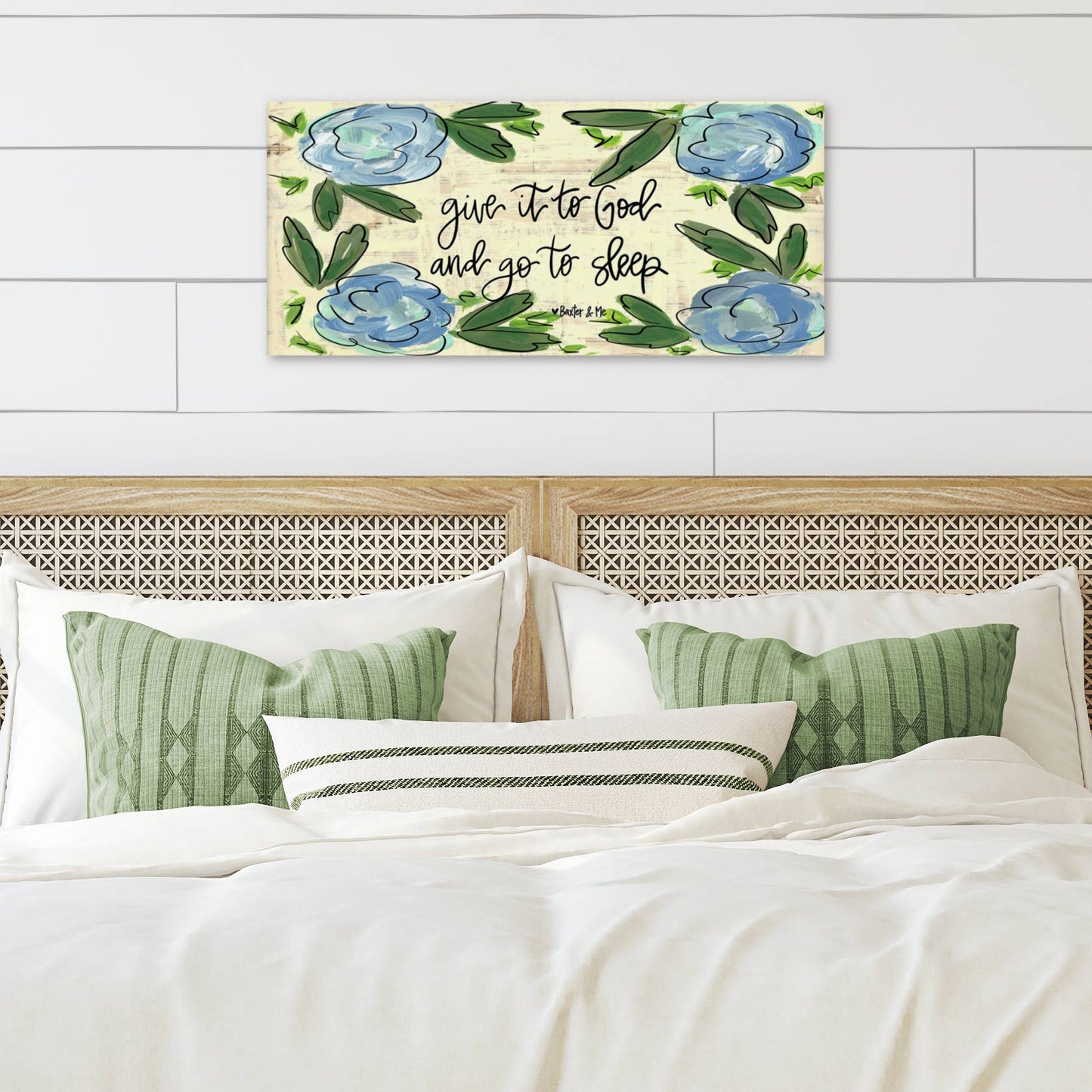 Baxter & Me - Give It To God & Go To Sleep - Wrapped Canvas