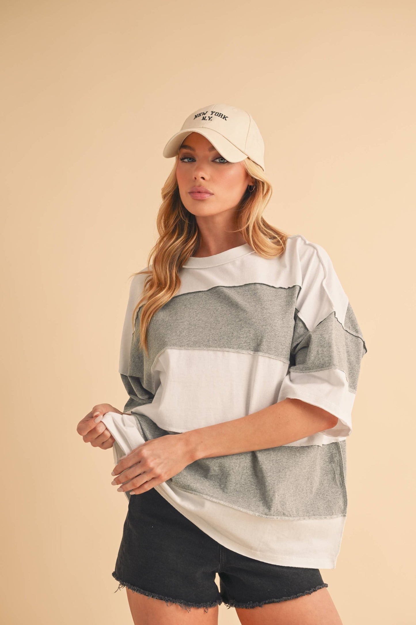 AEMI + CO - 8417FN Polly Color Block Top