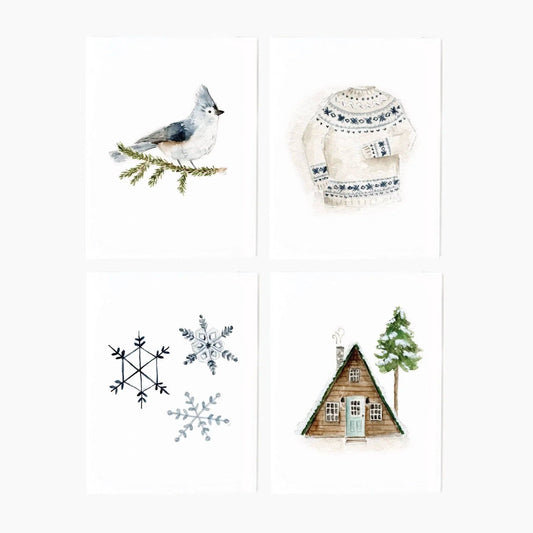 emily lex studio - Winter assorted notecard set