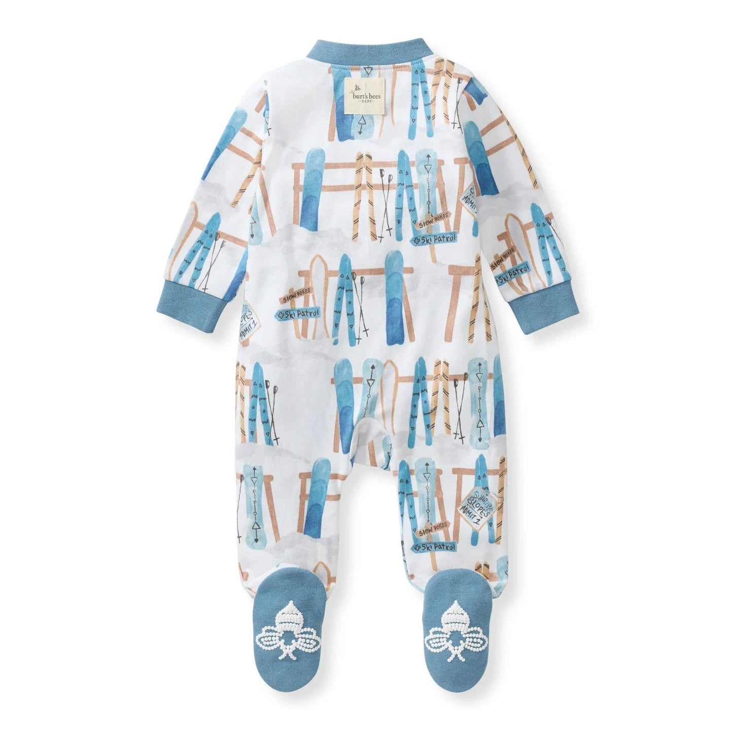Burt's Bees Baby - Sunrise Slopers Organic Sleep & Play - Mountain Blue