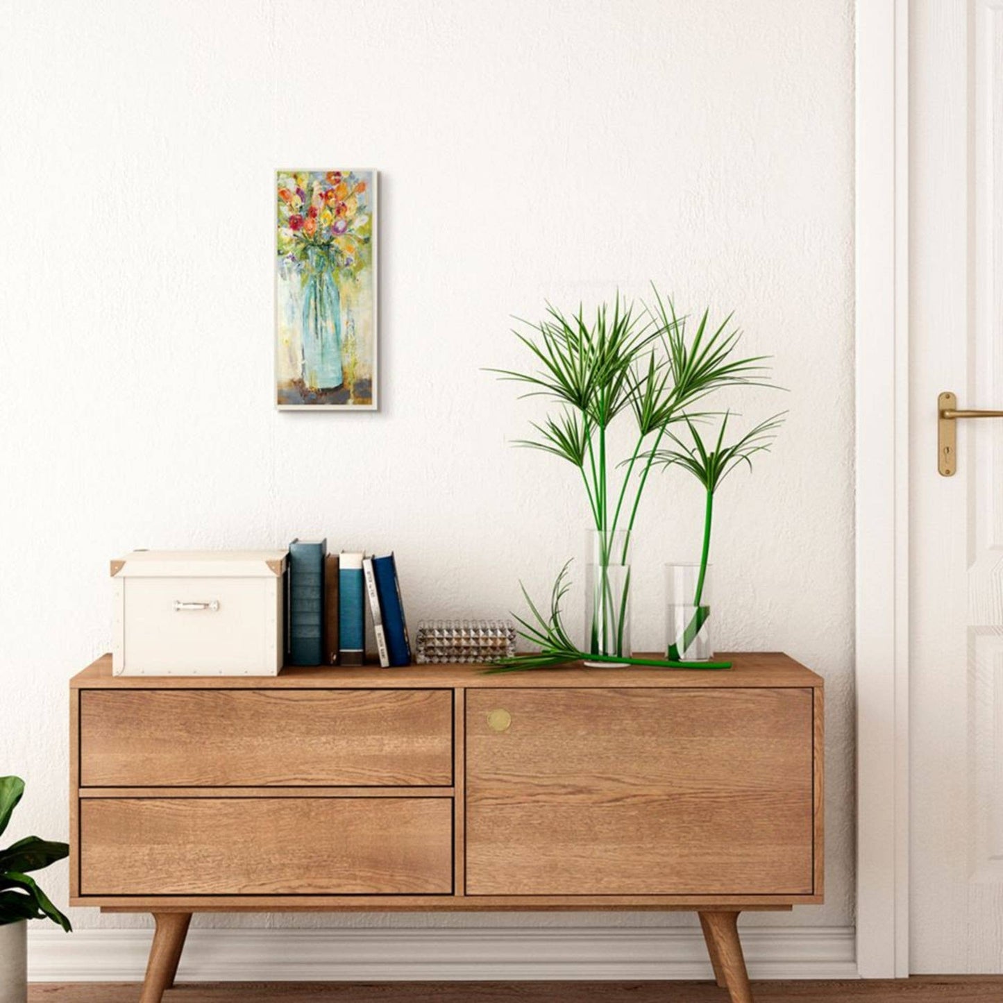 Stupell Industries - Rustic Spring Bouquet Abstract Organic Wall Plaque Art