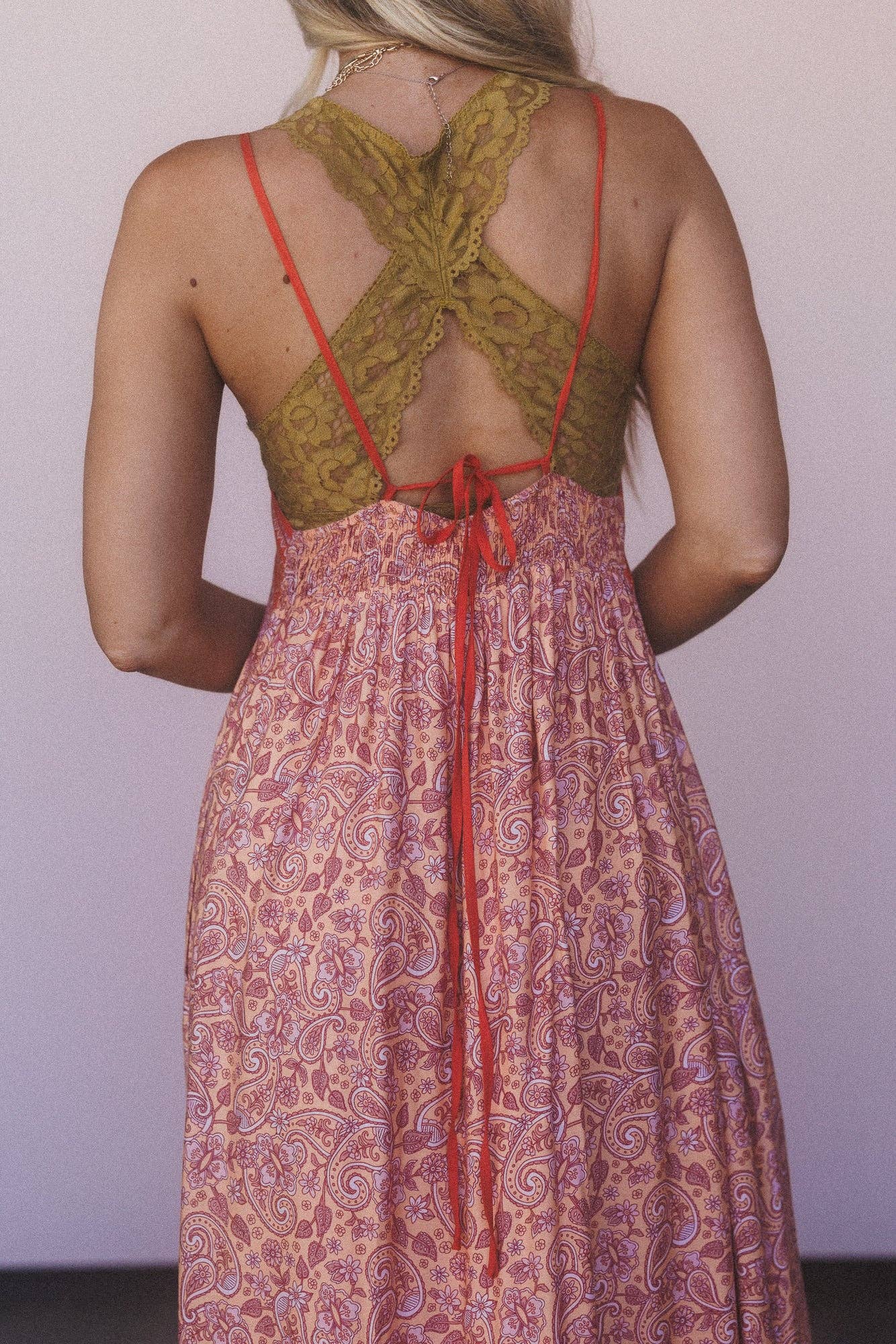 Three Bird Nest - Forever Wild Maxi Dress - Orange Floral
