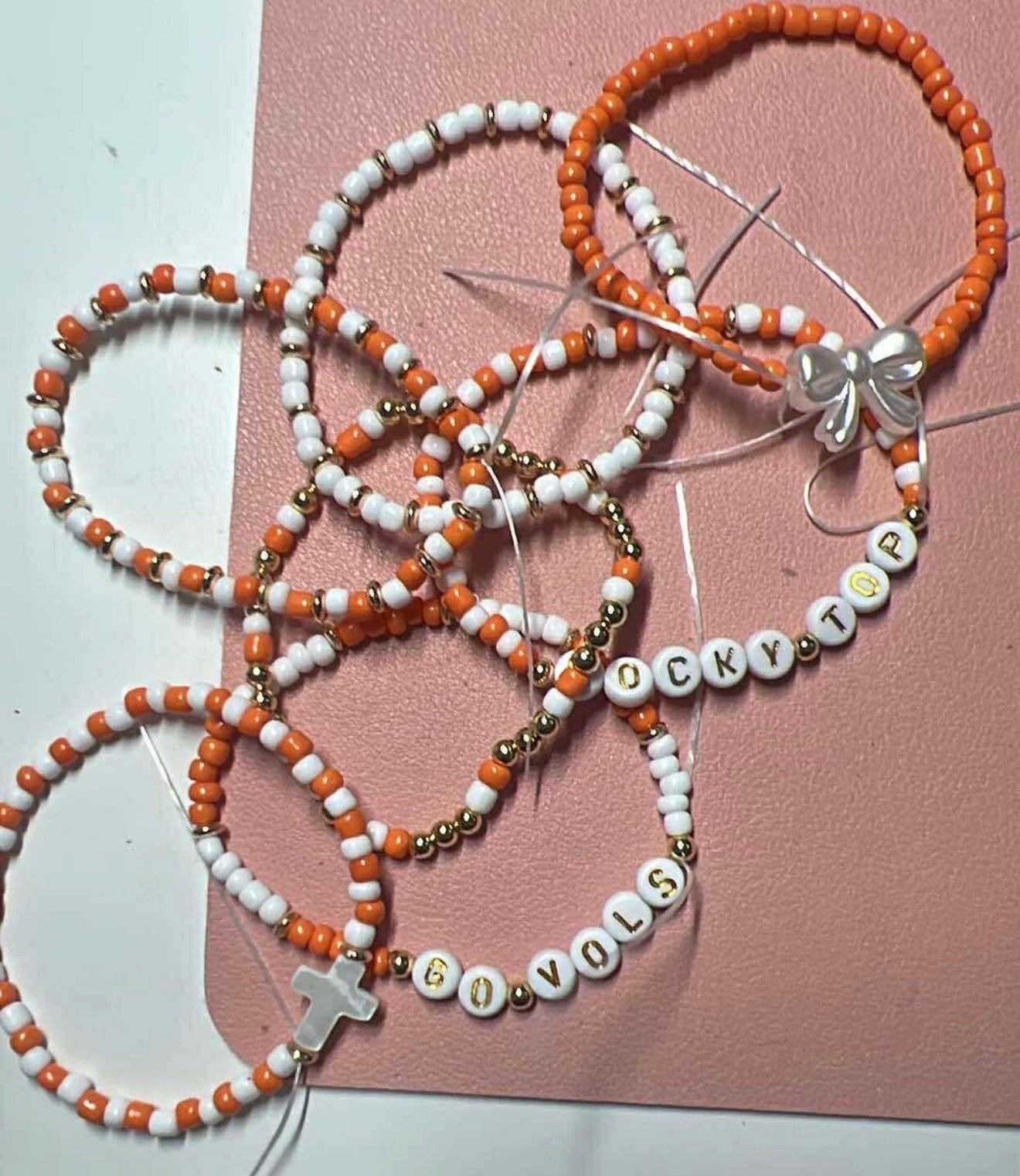 University of Tennessee stack bracelet bundle/Vols/UT