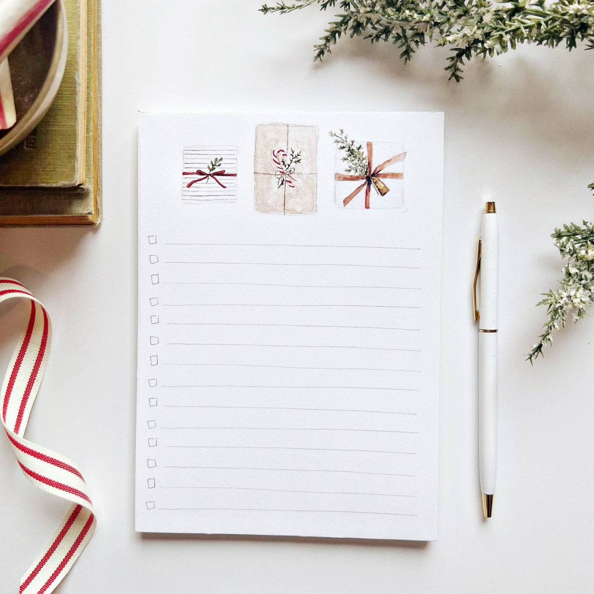 emily lex studio - Christmas checklist notepad
