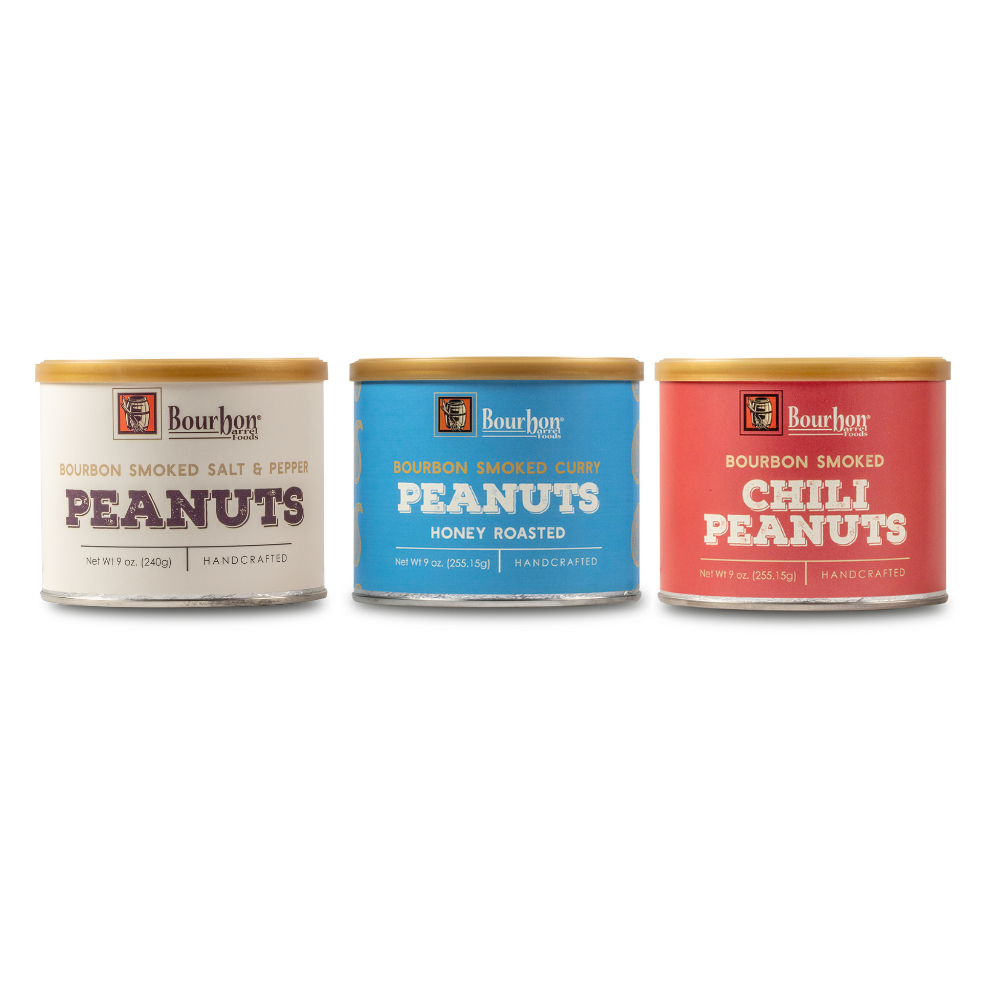 Bourbon Barrel Foods - Bourbon Smoked Peanut Trio