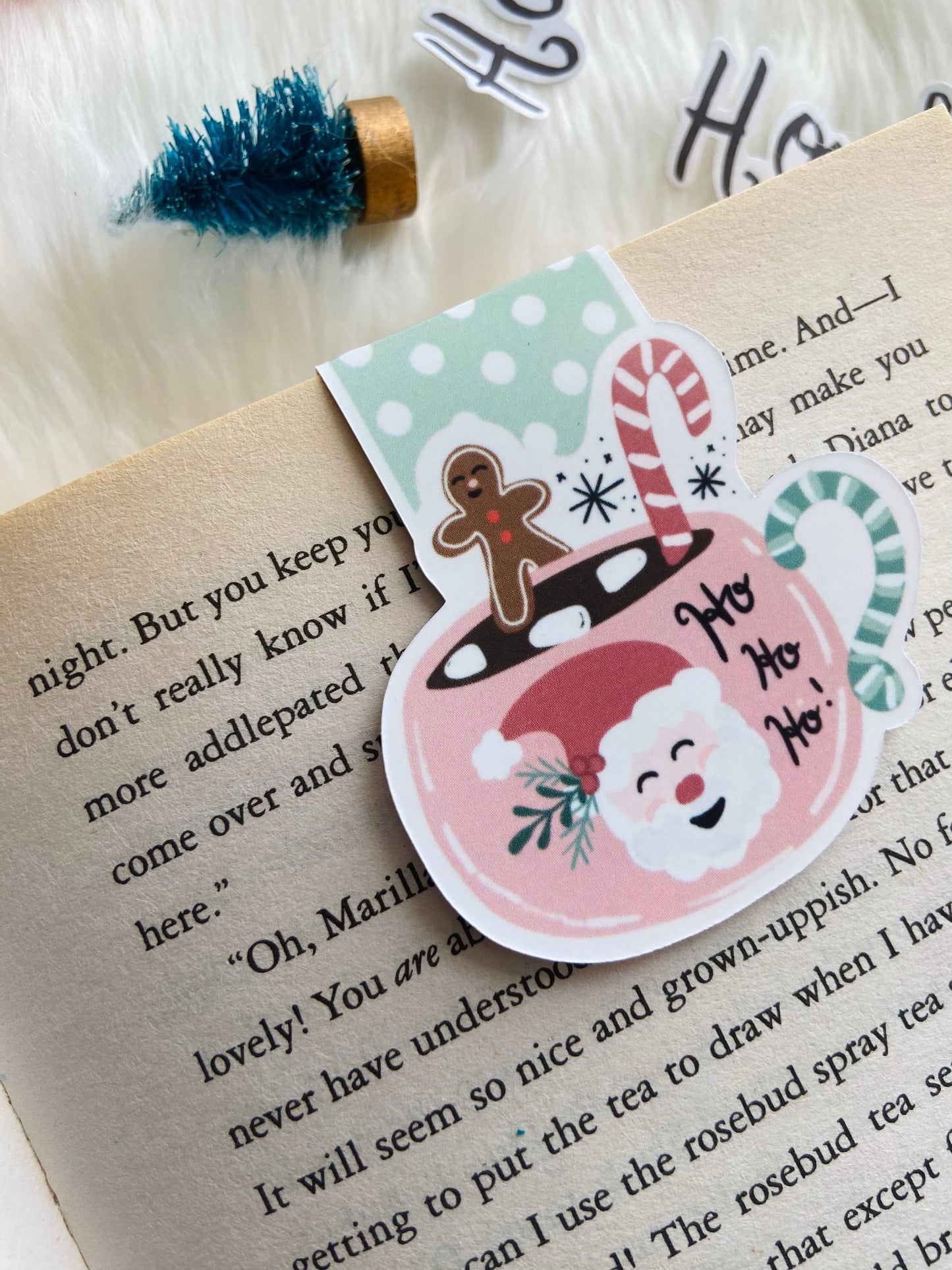 Makerie Day - Hot Cocoa Santa Mug Magnetic Bookmark