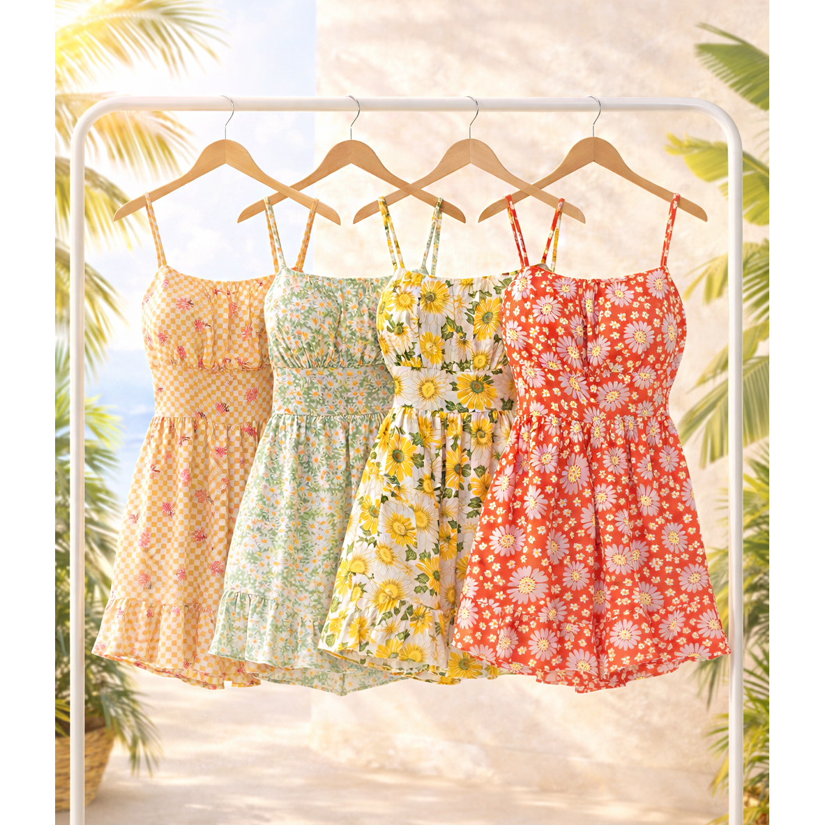 Winslow Collection - FLORAL STRAP SUMMER ROMPER
