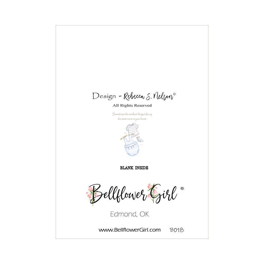 Bellflower Girl - Sometimes the Smallest Things Room in Heart | New Baby Card