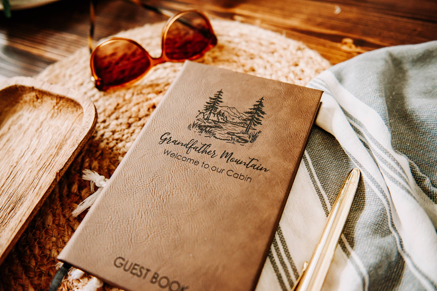 The Lillie Pad - Custom Vacation House Guest Book Journal 