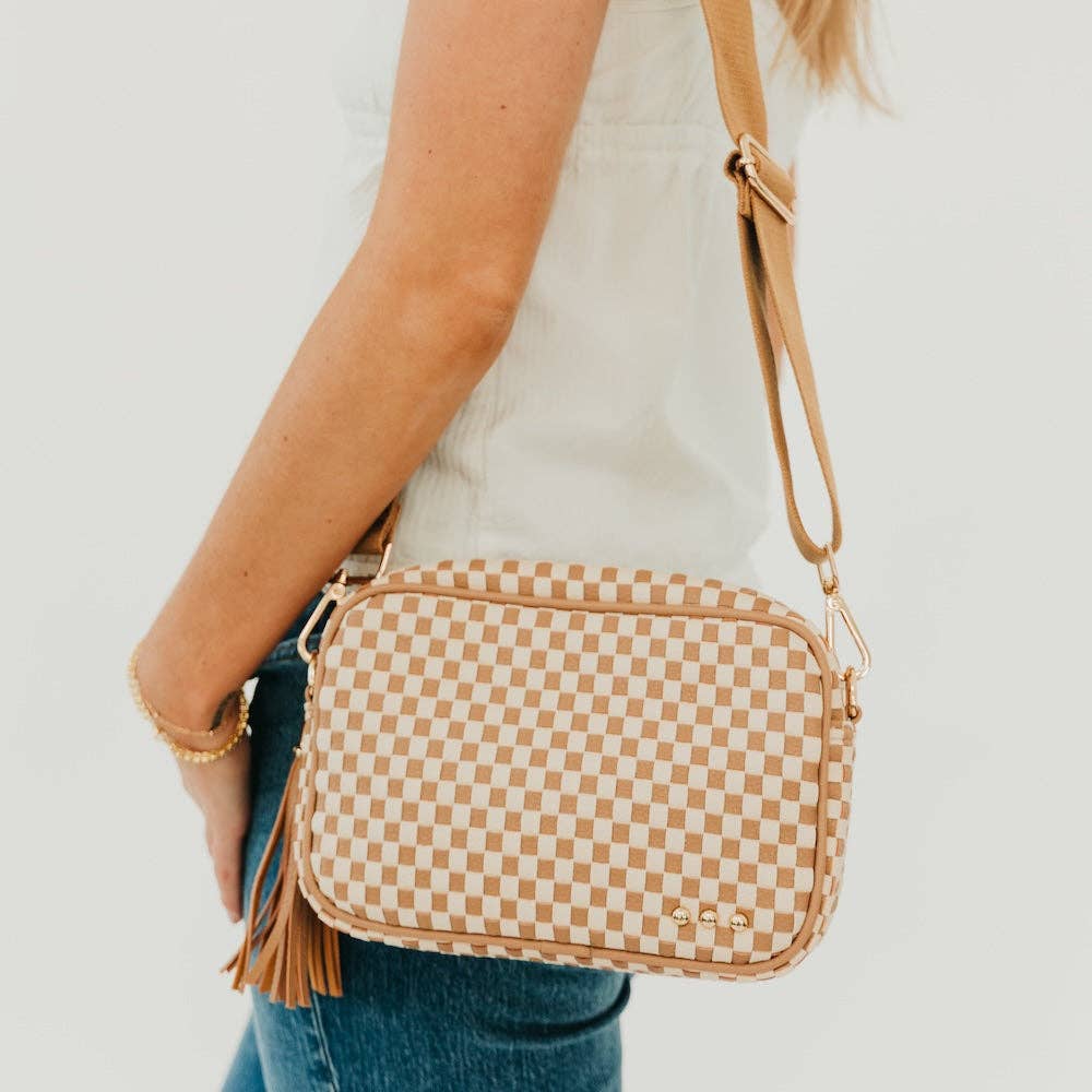 Pretty Simple - Woven Willow Camera Crossbody Bag