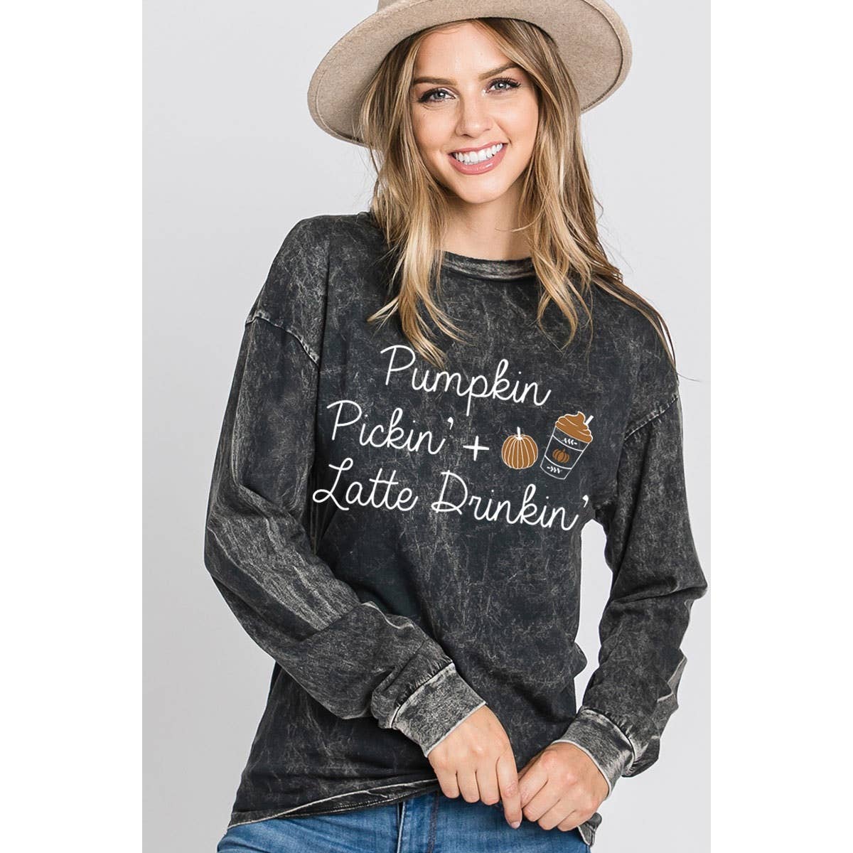 HRTandLUV - PUMPKIN LATTE MINERAL GRAPHIC LS