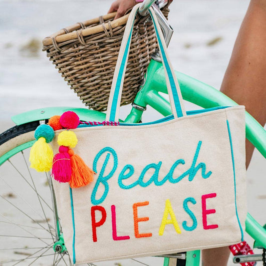 Katydid - Beach PLEASE Wholesale Canvas Tote Bag