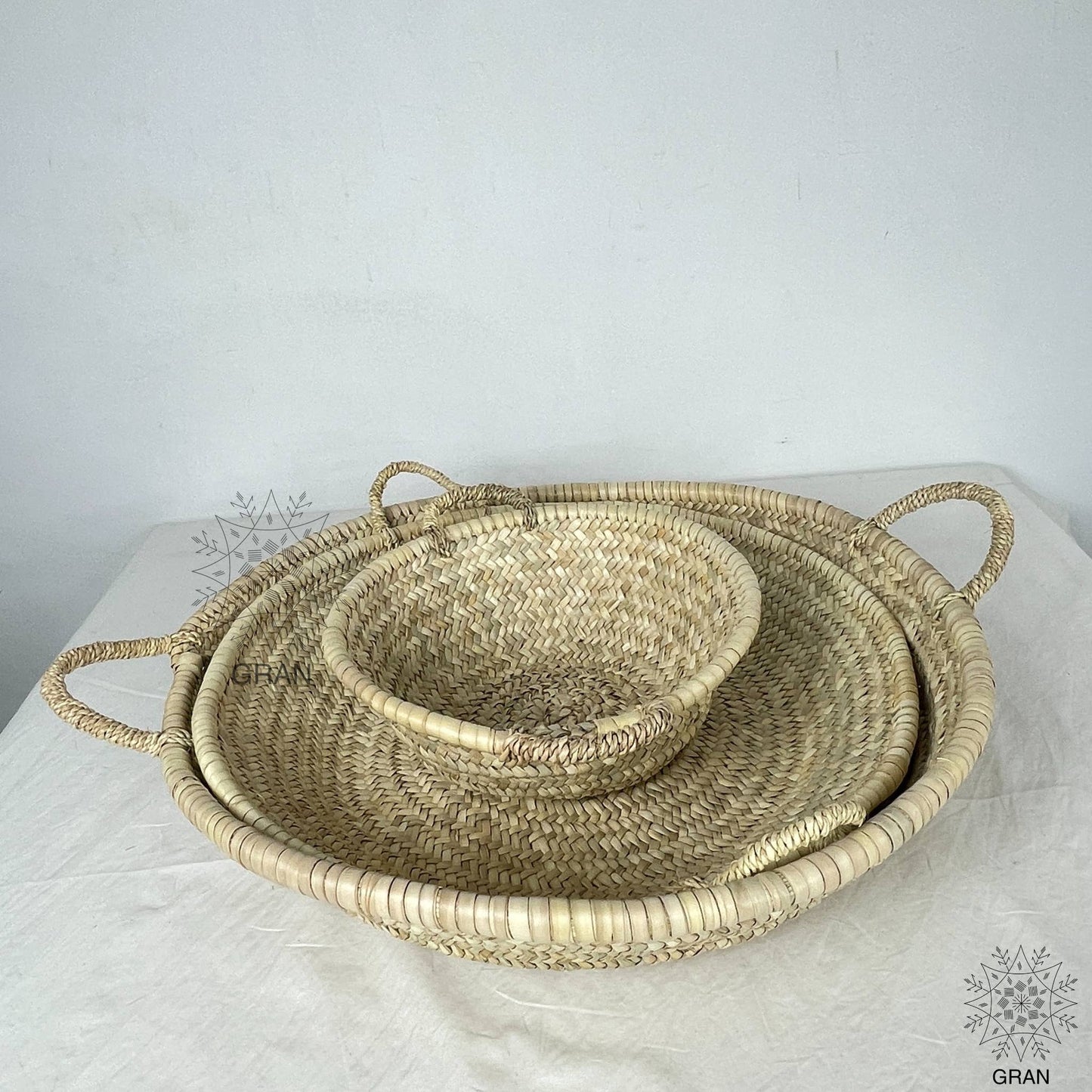 Gran Wholesale - Moroccan Straw Woven Plate, Handcrafted Wicker Plates