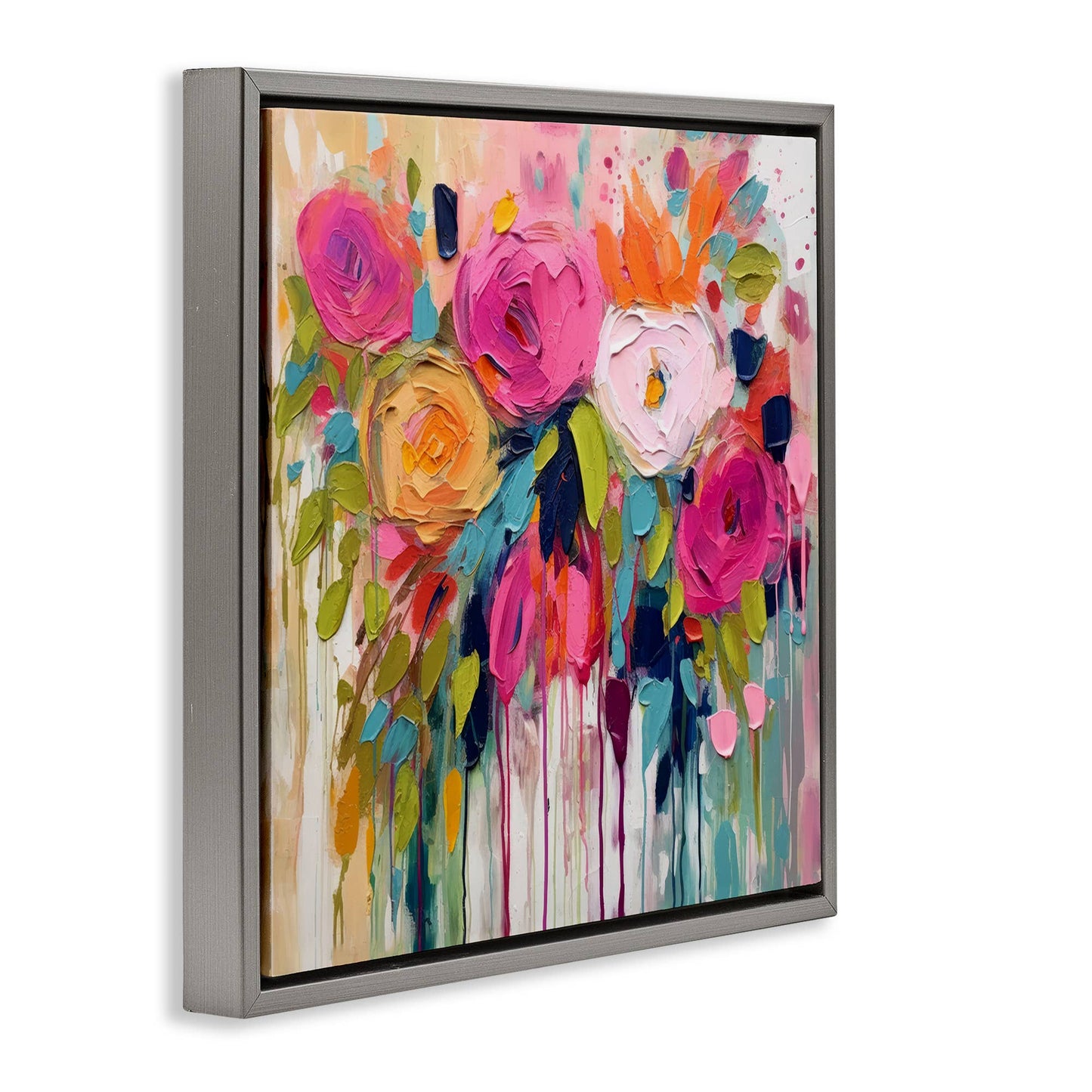 Stupell Industries - Urban Paint Bouquet Floating Frame